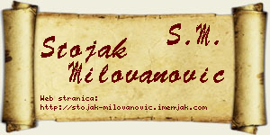 Stojak Milovanović vizit kartica